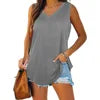 Women's Plain Vest Tops Ladies Summer Sleeveless T-shirt Tunic Cami Blouses Tee