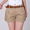 2023 Summer Korean Style Summer Woman Fashion Shorts Size S-2XL Khaki&White New Fashion Design Lady Casual Short