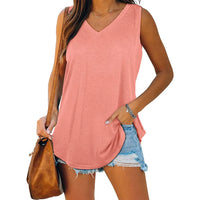 Women's Plain Vest Tops Ladies Summer Sleeveless T-shirt Tunic Cami Blouses Tee