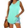 Women's Plain Vest Tops Ladies Summer Sleeveless T-shirt Tunic Cami Blouses Tee