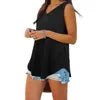 Women's Plain Vest Tops Ladies Summer Sleeveless T-shirt Tunic Cami Blouses Tee