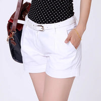 2023 Summer Korean Style Summer Woman Fashion Shorts Size S-2XL Khaki&White New Fashion Design Lady Casual Short