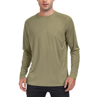 UV Men's Sun Protection Long Sleeve Summer UPF50+ Performance Quick Dry Men T-shirts Breathable Hiking Workout Pullover Tops
